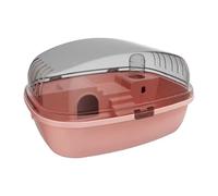 Ioensy Cage à Hamster Portable Ouvrant et Ventilation, Idéale pour Les Petits Animaux comme Les Rats, Les Hérissons, Les Cochons d'Inde, Les So, Rose