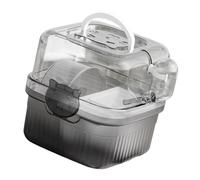 Ioensy Cage de Transport Portable Ventilée avec et Roue d'exercice pour Hamster, Furet, écureuil Ou Rat, Blanc