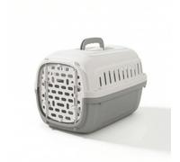 Ioensy Cage de Transport pour Animaux Chat Chien Boîte Panier Rigide Sécurisée avec Entrée Frontale Fentes de Ventilation et Visibilité Accessoires Amovibles