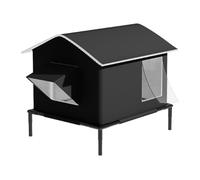 Ioensy Cage pour Chat, Abri pour Animaux de Compagnie avec Base surélevée, Niche pour Chat Errant pour l'hiver, sans Glacière