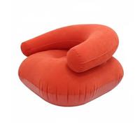 Ioensy Canapé Gonflable Sofa Gonflable Fauteuil Lit Pneumatique Mobilier de Loisirs en PVC avec Grand Espace d'Assise et Transport Aisé Adapté au Salon, Rouge, Sac Opp
