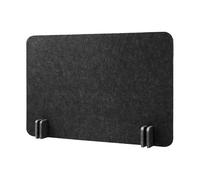 Ioensy Cloison Acoustique pour Bureaux, Cabine, Panneau de Confidentialité pour Salles de Classe, Accueil Des étudiants, écoles, Rectangulaire Noir