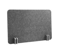 Ioensy Cloison Acoustique pour Bureaux, Cabine, Panneau de Confidentialité pour Salles de Classe, Accueil Des étudiants, écoles, Rectangle Gris Foncé