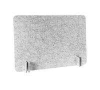 Ioensy Cloison Acoustique pour Bureaux, Cabine, Panneau de Confidentialité pour Salles de Classe, Accueil Des étudiants, écoles, Rectangle Gris Clair