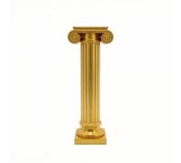 Ioensy Colonne Miniature Décorative Pilier Romain Ornement Accessoire Photo Support de Table en avec Finition Moulée Solide et Fût Cannelé Convient, Doré, Grand