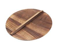 Ioensy Couvercle En Bois pour Poêle à Frire, Léger et Anti-brûlure, avec Poignée, Accessoire de Cuisine pour Wok et Ustensiles de Cuisine, 26cm