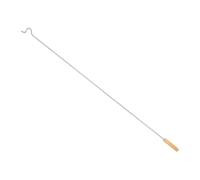 Ioensy Crochet Vêtement Tige Rallonge Manche Bois Crochet Pratique pour Habits Fonction Polyvalente Fer Adaptée à L'Organisation Maison Boutique Balcon Dort, Longueur 145cm