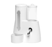 Ioensy Distributeur Automatique de Nourriture pour Hamsters, Récipient pour Aliments avec, Distributeur de Nourriture pour Petits Animaux, Blanc, 80ml
