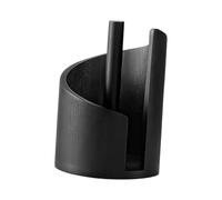 Ioensy Distributeur de Papier Essuie-mains En Bois, Rond, Décoratif et Stable, Idéal pour Les Bureaux, Les Restaurants et Les Hôtels, Noir