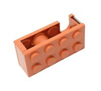 Ioensy Distributeur de Ruban de Masquage Compact Accessoire Coupe-ruban Transportable Support de Rouleau Adhésif Robuste en Polypropylène Adapté aux Cadres, Orange
