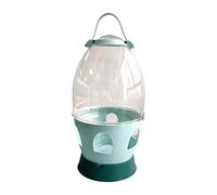 Ioensy Distributeur d'eau, Mangeoire Automatique, Perruche, Station d'alimentation pour Oiseaux Aquatiques, 4L Vert 32.5cmx21cm
