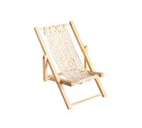 Ioensy Dollhouse Lounge Chair 1/12 Scale Gifts Micro Mini Chaise Pliante