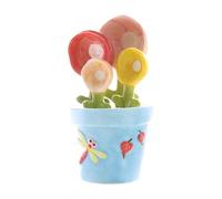 Ioensy Ensemble de 4 Cuillères Doseuses Mignonnes dans Un Organiseur de Casseroles Pratique - Ensemble de Tasses à Mesurer, Fonctionnel et Décoratif pour La, Bleu