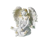 Ioensy Figurine Ange Résine Décorative Sculpture Petite Statue Ornement Créatif avec Détails Ailes Adaptée au Bureau Chambre Salon Cadeau, b