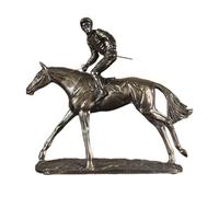 Ioensy Figurine de Cheval à Cheval, Statue de Cowboy Western, œuvre D'art pour La Maison Ou Le Bureau, Sculpture Européenne, Décoration de