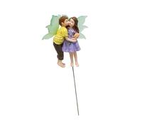 Ioensy Figurine Décorative de et Garçon Qui S'embrassent, à Piquer pour Jardin, Terrasse Ou Bonsaï