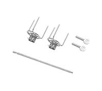 Ioensy Fourchette à Rôtir Rotative pour Poulet, Grille de Rôtissage, Rôtissoire à Poulet, Kit de Rôtisserie pour Terrasse Extérieure, 28 cm