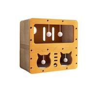 Ioensy Griffoir en Carton Résistant, Villa 3 Étages | Multifonction, Griffoir Salon pour Chat, Polyvalent, Planche à Griffer, Chambre