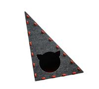 Ioensy Griffoir pour Chat, Protection des Meubles, Nid Triangulaire pour Chats de Toutes Tailles, Rouge et Gris