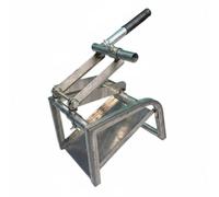 Ioensy Hachoir Ail Double Coupe Racines Ail Outil Cutter Base Ail Structure Robuste Métal et Plastique Longueur Réglable pour Contrôle Précis Adapté aux Agriculteurs et Jardiniers de Culture