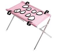 Ioensy Hamac Toiltage pr Chat Respirant Conception Compacte Pliable, Hamac Toiltage Cadre Métallique, Suspendu, pr Appartement, Chats, Toilteurs, Rose