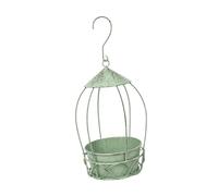 Ioensy Jardinière Suspendue Décorative en Fer, Cage à Oiseaux, Pot de Fleurs Créatif et Peu Encombrant pour La Maison, Ou Le Balcon, 145 Cm X 165, Vert Vieilli