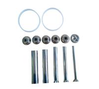Ioensy Kit de Douilles pour Machine à Beignets Espagnols, 5 Tubes à Garniture, Accessoires et Pièces pour Machine à Churros, Embouts de Modelage pour Boutiqu