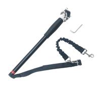 Ioensy Laisse pour Chien Vélo Laisse VTT Attache Métal Barre de Leash Mains Libres avec Section Élastique Fixation Rapide avec Clé Hexagonale Acier et Nylon