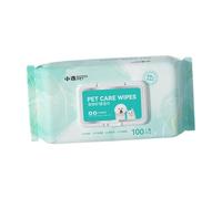 Ioensy Lingettes pour Chiens et Chats, Nettoyage Multi-usages, Lingettes pour Animaux (100 Unités), Nettoyant pour Les Yeux des Chiens et Chats