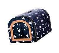 Ioensy Lit-Grotte pour Chat, 2 Façons D'utiliser, Tente pour Animaux de Compagnie, Niche pour Chaton, Cour Ou Pelouse, Étoile 50x40x34cm