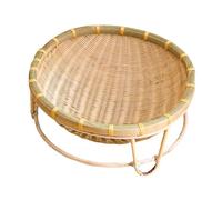 Ioensy Lit pour Chat en Bambou Fait Main, Utilisable en Toutes Saisons - Maison Portable pour Animaux de Compagnie, 35CM