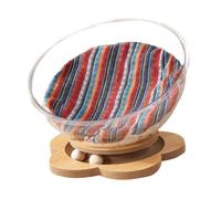 Ioensy Lit pour Chaton en Forme de Capsule Spatiale - Accessoires pour Chats D'intérieur, Base de Fleurs