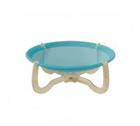Ioensy Lit Suspendu pour Animaux Lit Hamac Lit Surélevé Lit de Repos Ossature Bois Multicouche Maille Support Fiable Housse Détachable Adaptée aux Chats et, Dark Blue