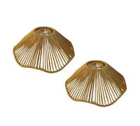 Ioensy Lot de 2 Abat-jour En Corde de Papier Tissés à La Main, Parfaits pour Un îlot de Bar dans Une Maison D'hôtes.