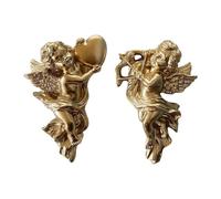 Ioensy Lot de 2 Statues D'anges à Suspendre Au Mur, Figurines D'anges Chérubins et, Décoration Murale Légère et Charmante, Figurine Angélique