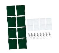Ioensy Lot de 8 Poids pour Rideaux D'extérieur, Robustes et Multifonctionnels, avec Pinces de Serrage. Sacs Lestés pour Rideaux, Drapeaux et Nappes D', Vert
