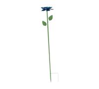 Ioensy Mangeoire à Oiseaux à Planter dans Le Sol, en Forme de Bol et de Fleur, pour Nourrir Les Oiseaux dans Votre Jardin Ou à L'extérieur, Bleu