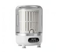 Ioensy Mini Machine à Laver Lave-linge Compact Laveuse Portable Essoreuse Rotative Couvercle Transparent Faible Poids d'Environ 1 Kg Capacité Jusqu’à 2 Kg, Blanc