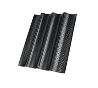 Ioensy Moule à Perforé Plaque Cuisson Antiadhésive Outil Four Acier Carbone Conductivité Chaleur Adapté Cuisine Amateur, Gouttières noires 4