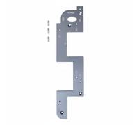 Ioensy Moule Rainurage Aluminium Intégrant Gabarit Menuisier Poli Matrice de Coupe Rainures Outil de Positionnement Réglable Conception Adapté Porte Armoire Création Mobilier , Gray Thickened Mold