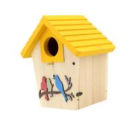 Ioensy Nichoir à Mésange Bleue Robuste et Facile à Nettoyer, Suspendu à L'extérieur, pour Mésanges et Hirondelles. Décoration Extérieure.