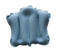 Ioensy Oreiller de Bain Gonflable, Coussin de Baignoire, Repose-tête pour Baignoire Spa, Soutien de La Nuque et Des épaules, Accessoires de Salle de Bain Pou, Bleu