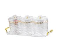 Ioensy Organisateur de Bocaux de Conservation Des Aliments, Ustensile de Cuisine, Organisateur de Tiroir Robuste et Multifonctionnel, Bocal à Condiments, Clair