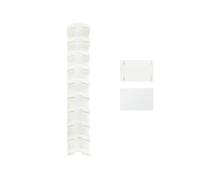 Ioensy Organisateur de Chapeaux pour Casquettes de Baseball, Support Multicouche Vertical, Présentoir à Chapeaux pour Vestiaire, Chambre Ou Dortoir, Blanc