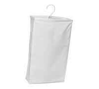 Ioensy Panier à Linge Suspendu, Sac à Linge Portable, Robuste et Pliable, Panier de Rangement pour Placard, Sac à Linge Sale, pour La Maison, Blanc