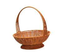Ioensy Panier Tressé à La Main, Panier à Fruits pour avec Anse, Panier à, Panier à Fleurs Polyvalent, Panier Décoratif pour Mariage Ou Fête, S