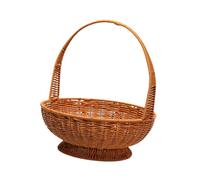 Ioensy Panier Tressé à La Main, Panier à Fruits pour avec Anse, Panier à, Panier à Fleurs Polyvalent, Panier Décoratif pour Mariage Ou Fête, L