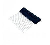 Ioensy Peigne à Texturer Outil de Rayure Modélisateur à Dents Fines Rectangulaire Manche Ergonomique Adapté à la Création d'Aspect Texturé sur Matériaux, Peigne À Dents D1139A 11,5 CM