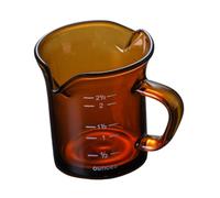Ioensy Pichet à Double Bec Verseur pour Mousser Le Lait, Résistant à La Chaleur, 70 Ml, avec Poignée, Idéal pour Les Baristas, Jaune