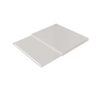 Ioensy Plateau Coulissant de Rangement de Comptoir, Tapis de Plateau En Acier Au Carbone pour Cafetière/blender, Blanc